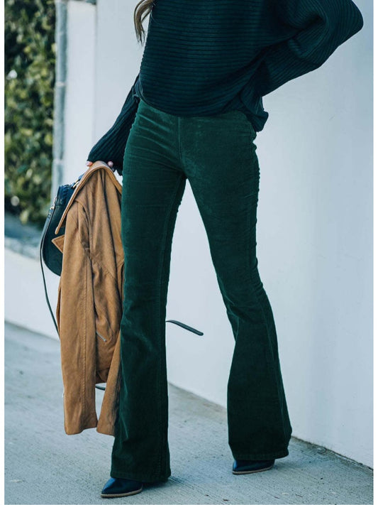 Wiwiana | Sztruksowe spodnie dzwony