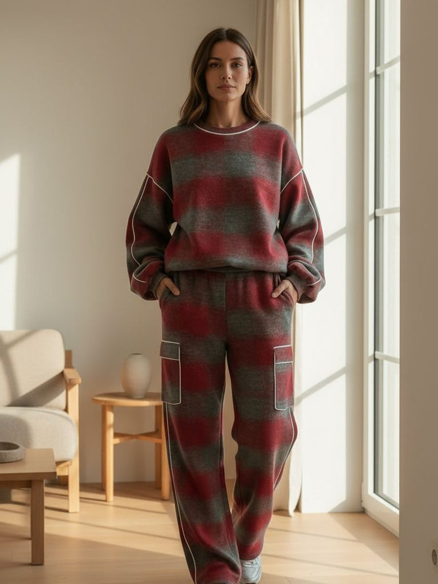 Louise | Dwuczęściowy zestaw w kratę