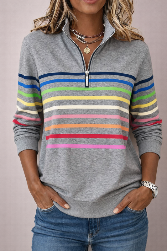 Kaelitha | Luźny sweter z kolorowym stylem