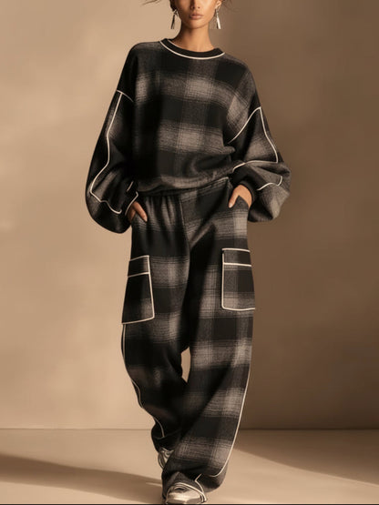 Louise | Dwuczęściowy zestaw w kratę