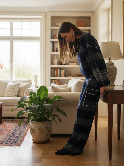 Louise | Dwuczęściowy zestaw w kratę