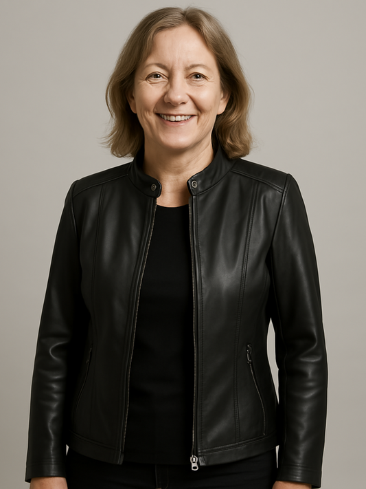 Ludmila | Elegancka skórzana kurtka